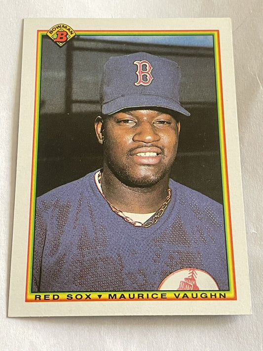 1990 BOWMAN MO VAUGHN ROOKIE CARD #275 BOSTON RED SOX