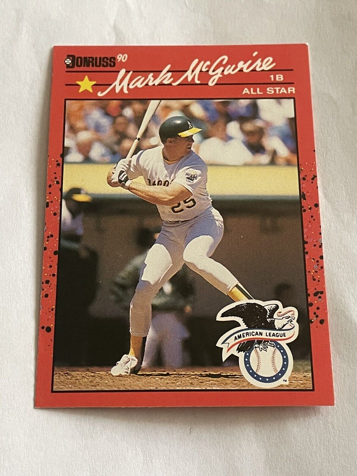 1990 Donruss Mark Mcgwire All Star card #697