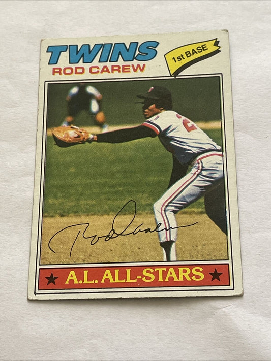 Rod Carew 1977 Topps #120 - Minnesota Twins - All Star HoF