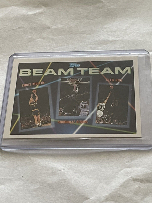 1992-93 Topps - Beam Team #7 Glen Rice / Shaquille O'Neal Rookie / Chris Mullin