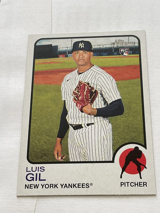 2022 Topps Heritage Luis Gil RC New York Yankees