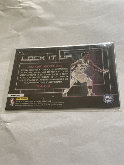 2018 Panini Donruss Optic Jimmy Butler Lock It Up #1