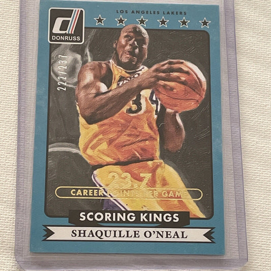 Donruss 2014-15 Scoring kings Shaquille O’Neal career ppg 222/237