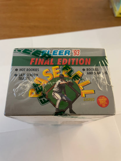 1993 Fleer Baseball Final Edition Box