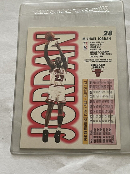 Fleer 93-94 Michael Jordan #28 Chicago Bulls