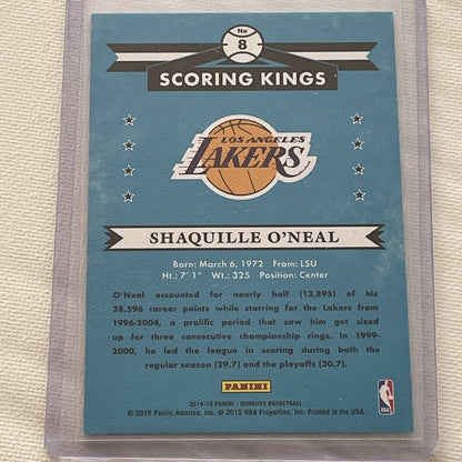 Donruss 2014-15 Scoring kings Shaquille O’Neal career ppg 222/237